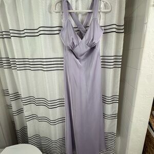 Birdy Grey Lavender Gown, Dusty Lilac Matte Satin M
